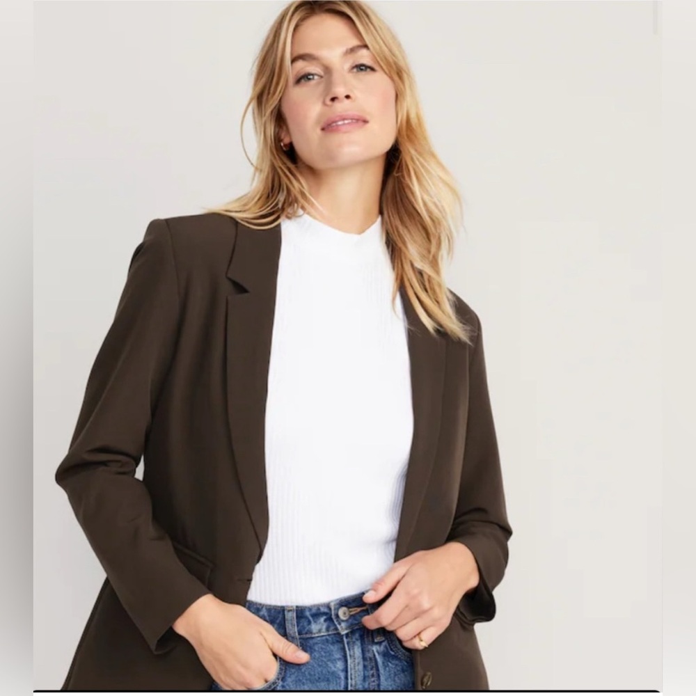 Old Navy Taylor Relaxed Brown Blazer size XXL EUC
